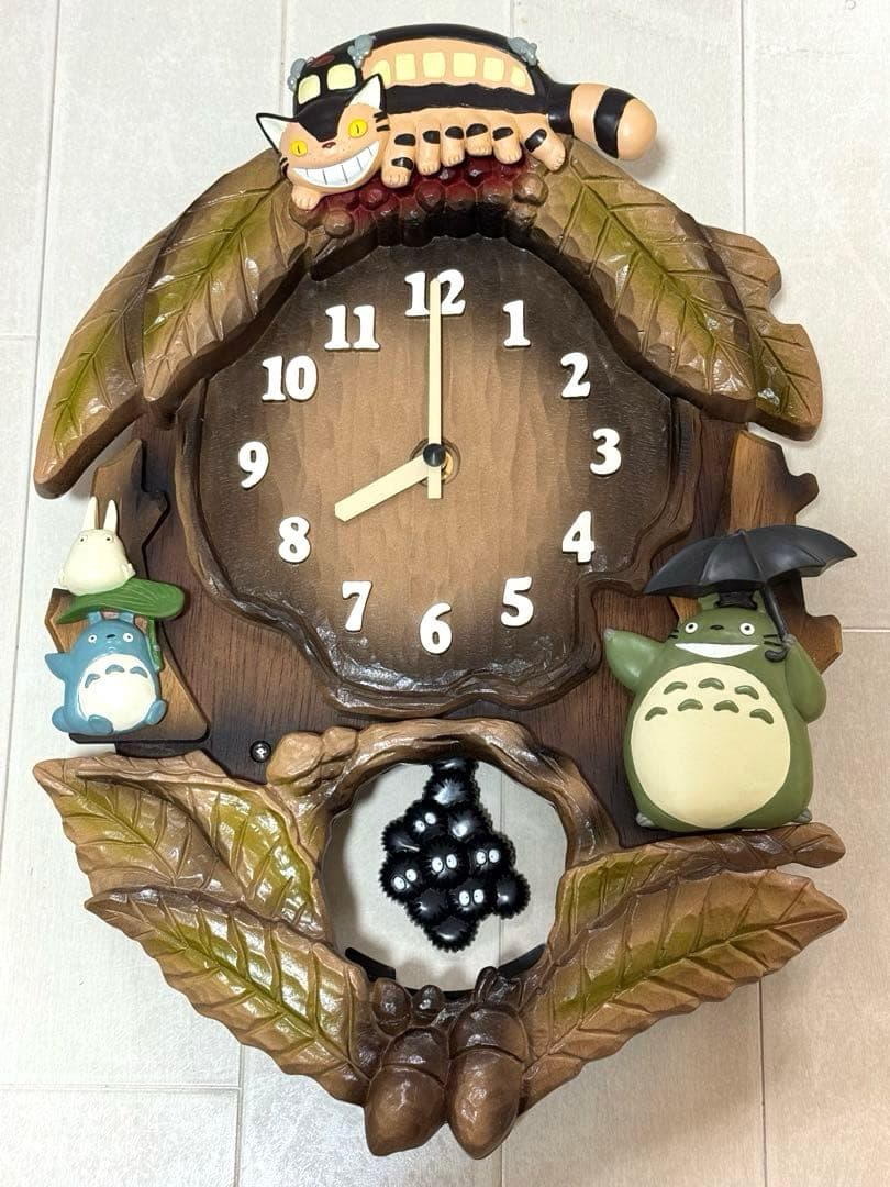 となりのトトロ 振り子付き掛時計★メロディー★希少★ジブリ★美品★