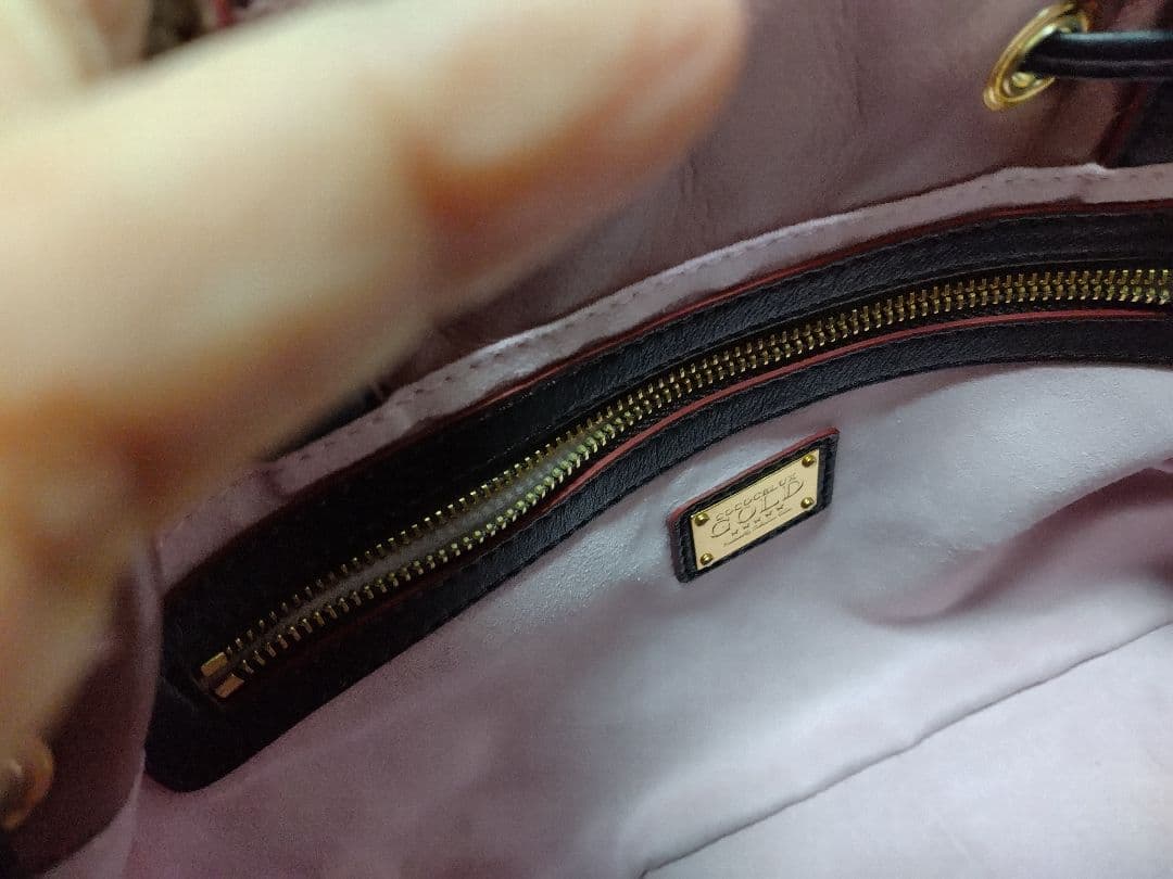 【未使用】ココセリュクスゴールド 3WAYトートバッグ *ダークブラウン