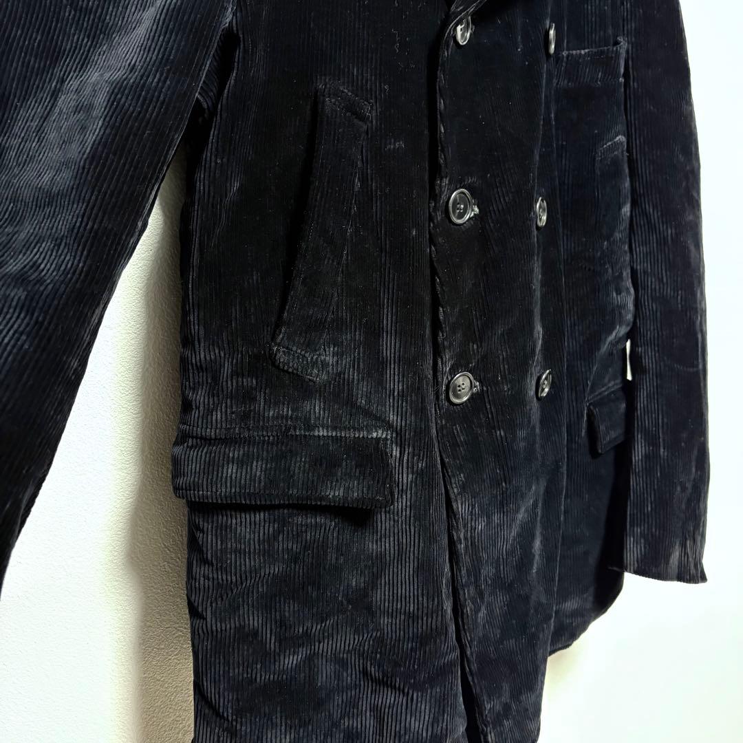 美品 希少 フランス製 ビンテージ 太畝コーデュロイ ダブルジャケット