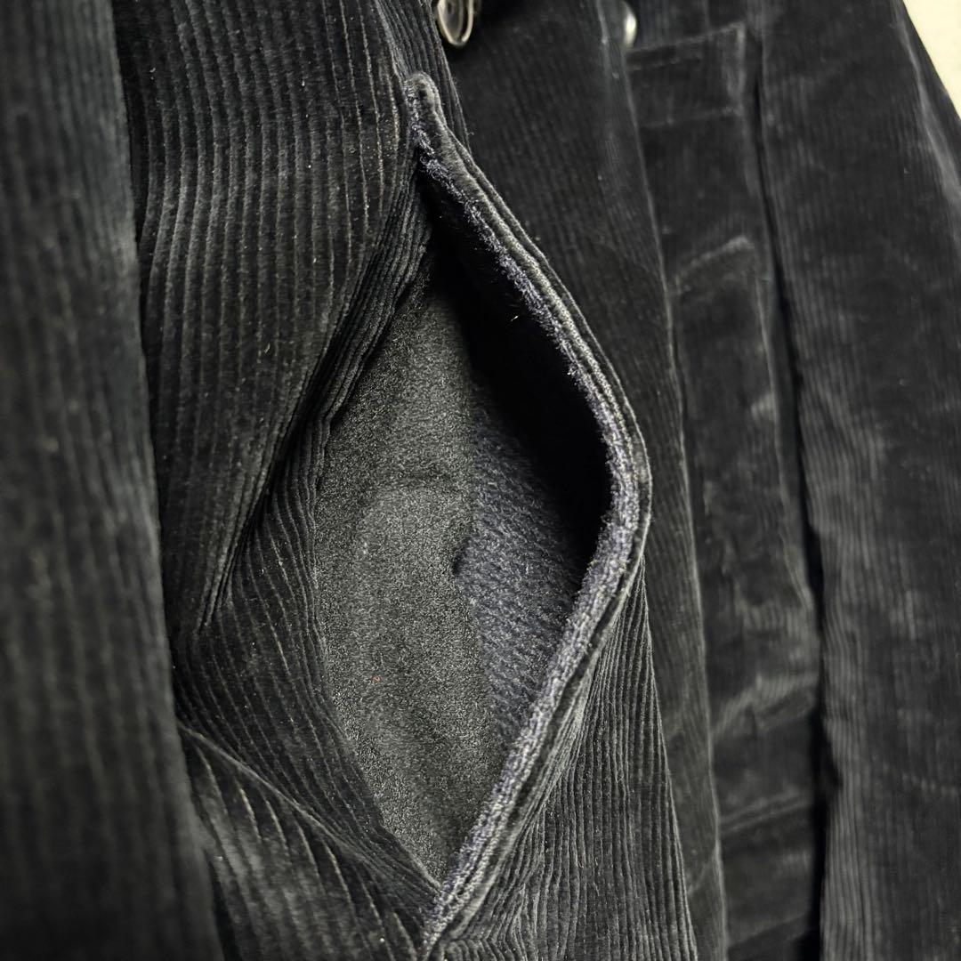 美品 希少 フランス製 ビンテージ 太畝コーデュロイ ダブルジャケット