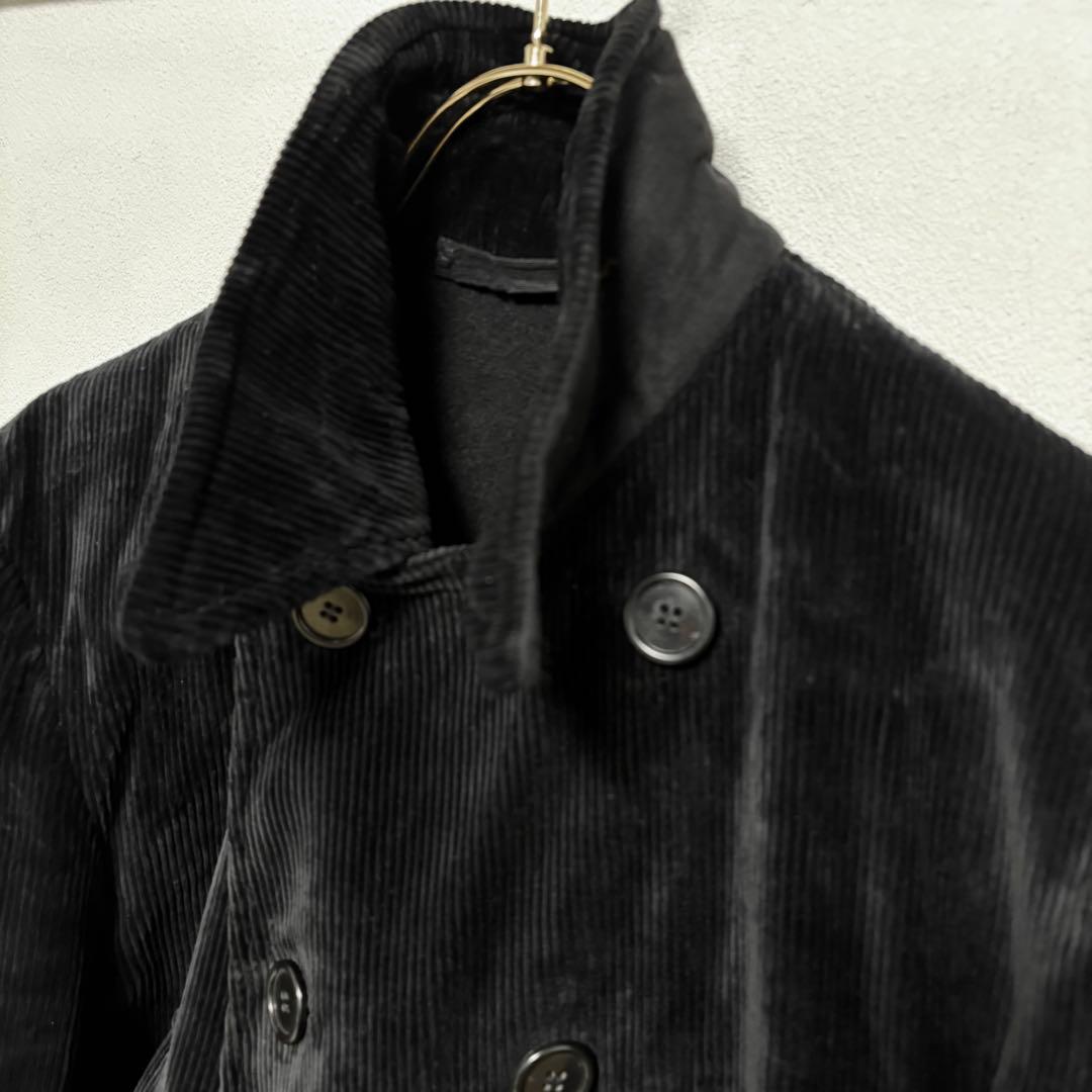 美品 希少 フランス製 ビンテージ 太畝コーデュロイ ダブルジャケット