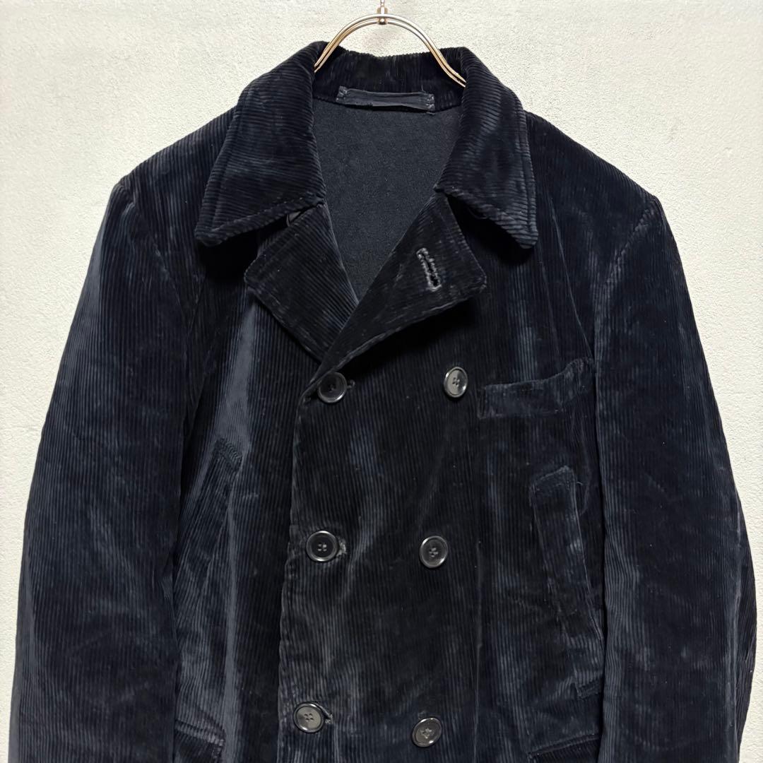 美品 希少 フランス製 ビンテージ 太畝コーデュロイ ダブルジャケット