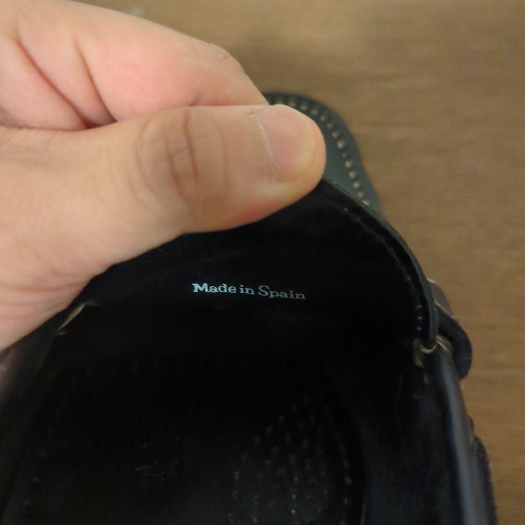 Paraboot　BEAMS別注　紺レザー デッキシューズ スリッポン