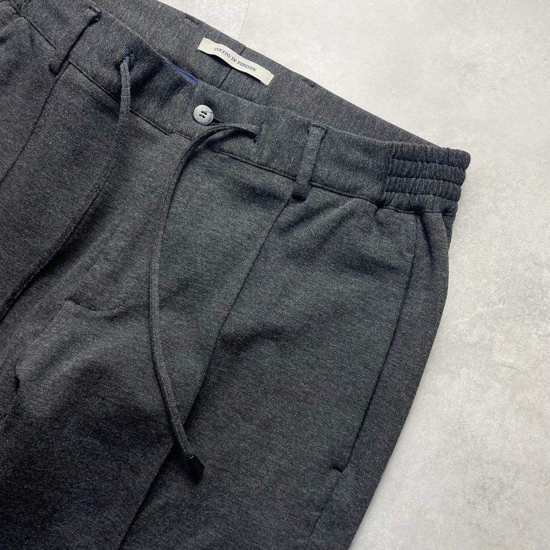 極美品✨ジャブスアルキビオ マサッチョ 永久クリース グレー スラックス 46