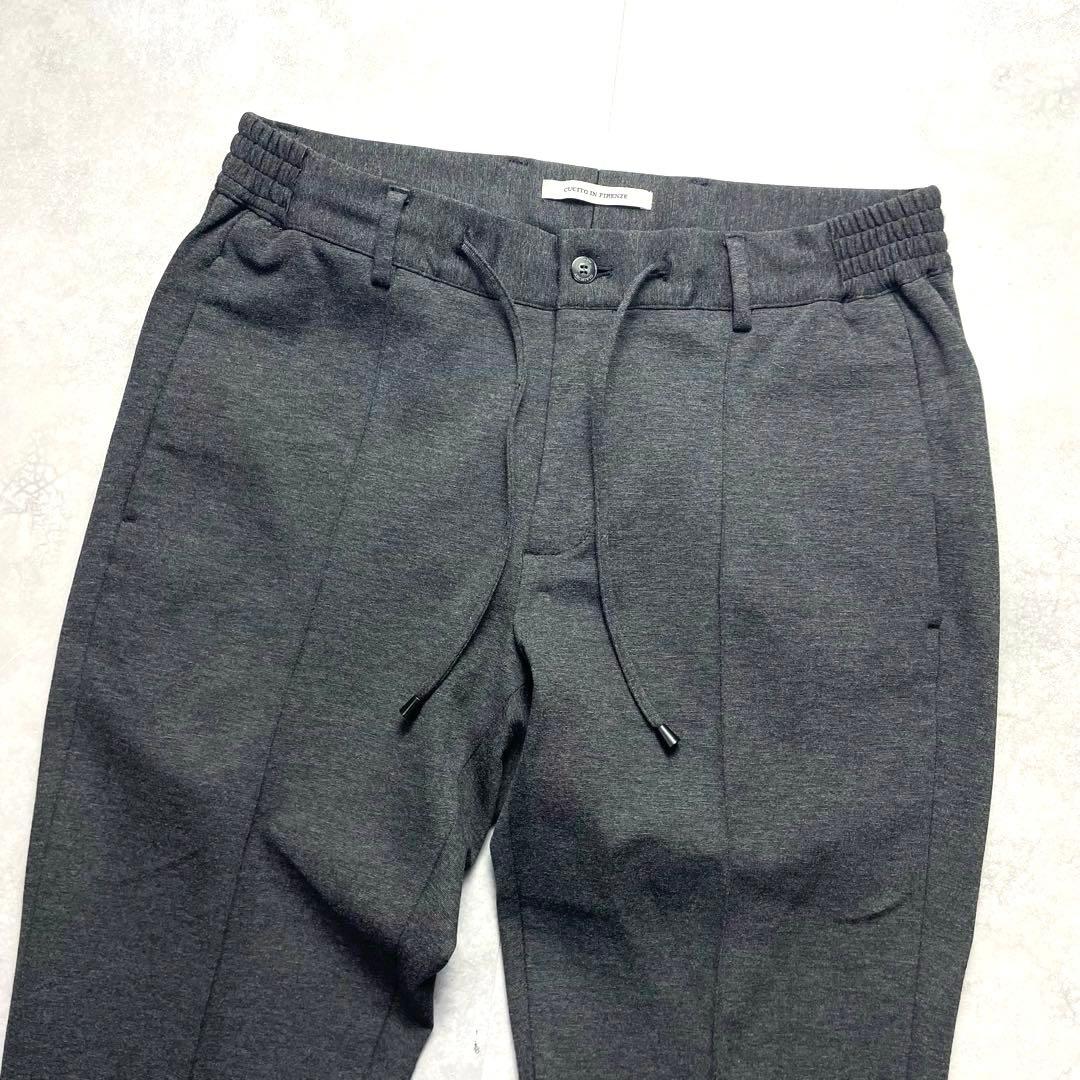 極美品✨ジャブスアルキビオ マサッチョ 永久クリース グレー スラックス 46