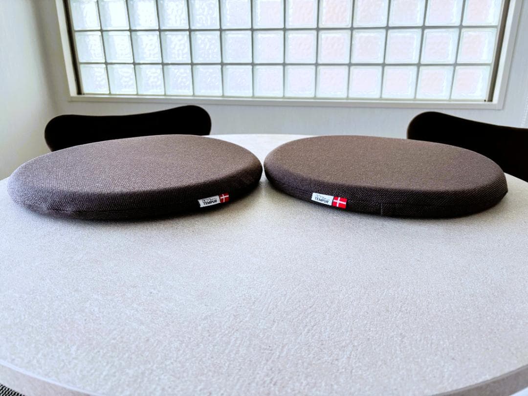 テンピュールTEMPUR　マルマルクッション　ブラウン×2個　新品未使用