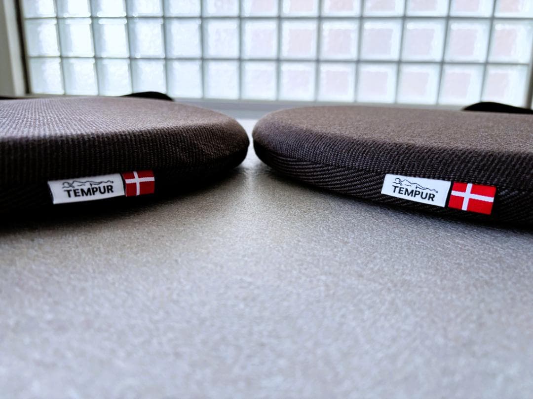 テンピュールTEMPUR　マルマルクッション　ブラウン×2個　新品未使用