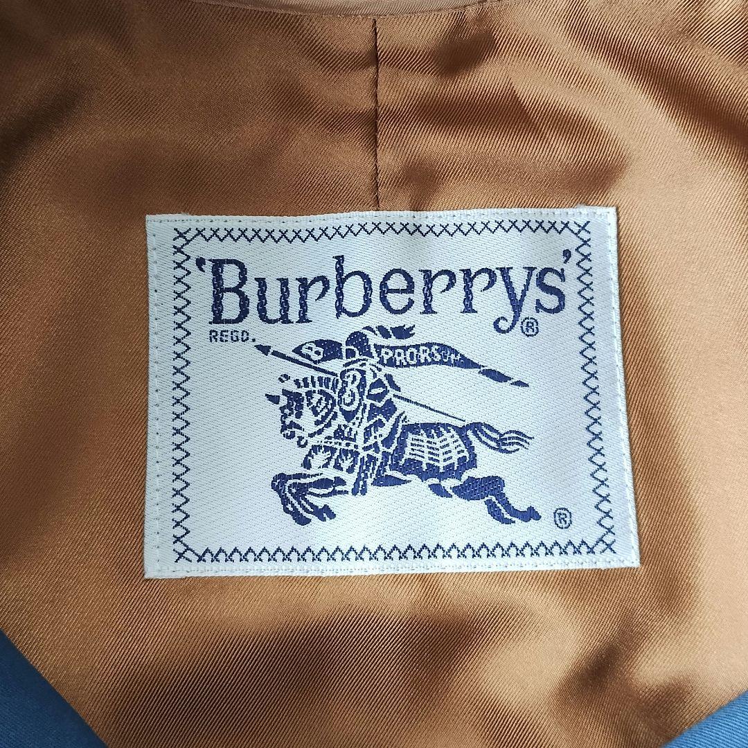 BURBERRY　ステンカラーコート　ノバチェック　ブルー