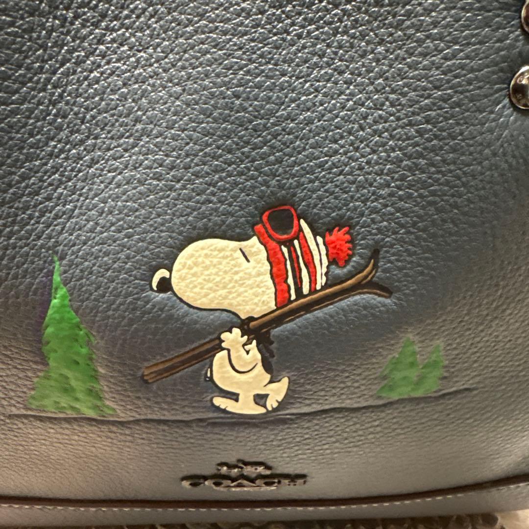 ぴー COACH スヌーピーコラボ CE849 2wayレザーバッグ