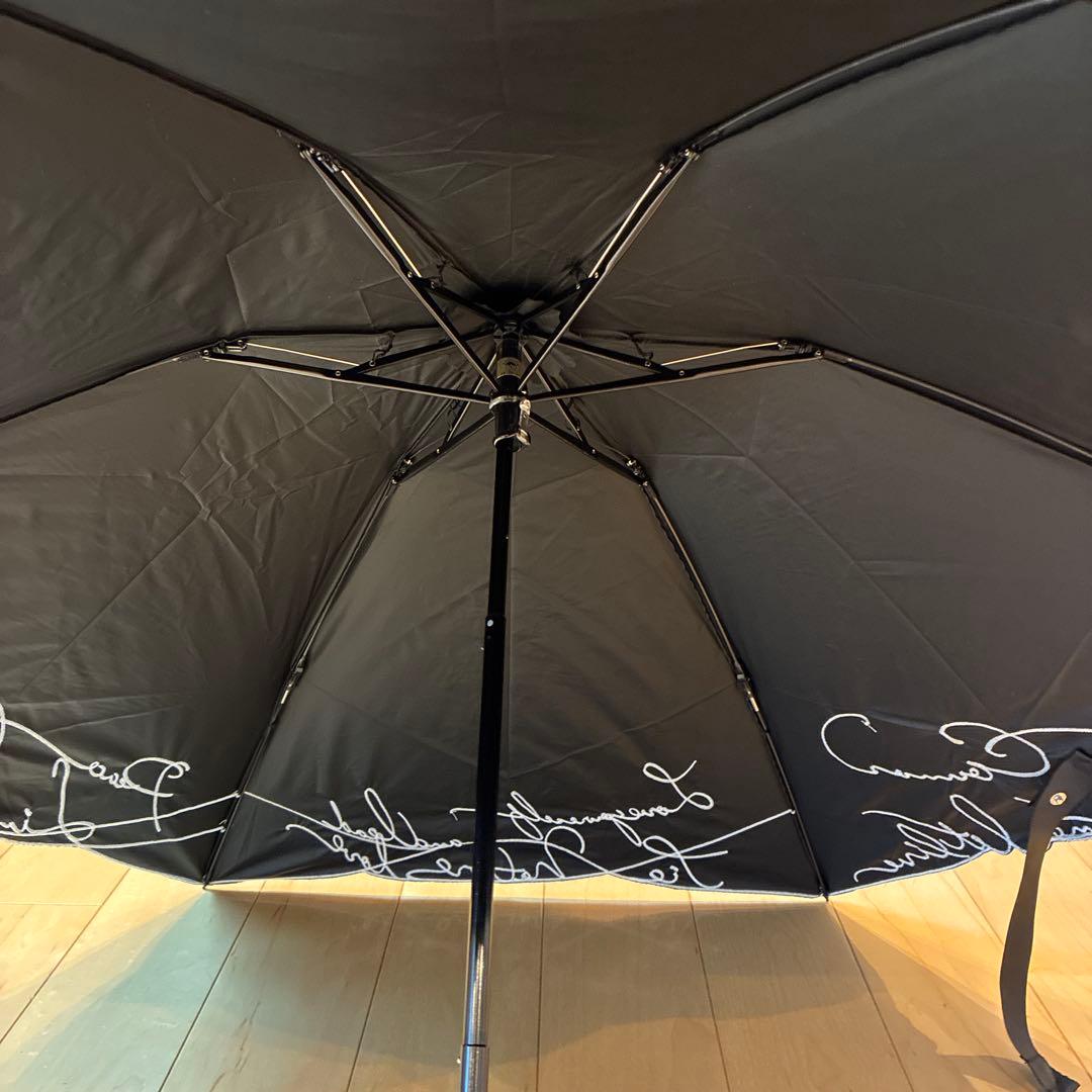 ビューランス　英字ライン　ブラック　晴雨兼用日傘