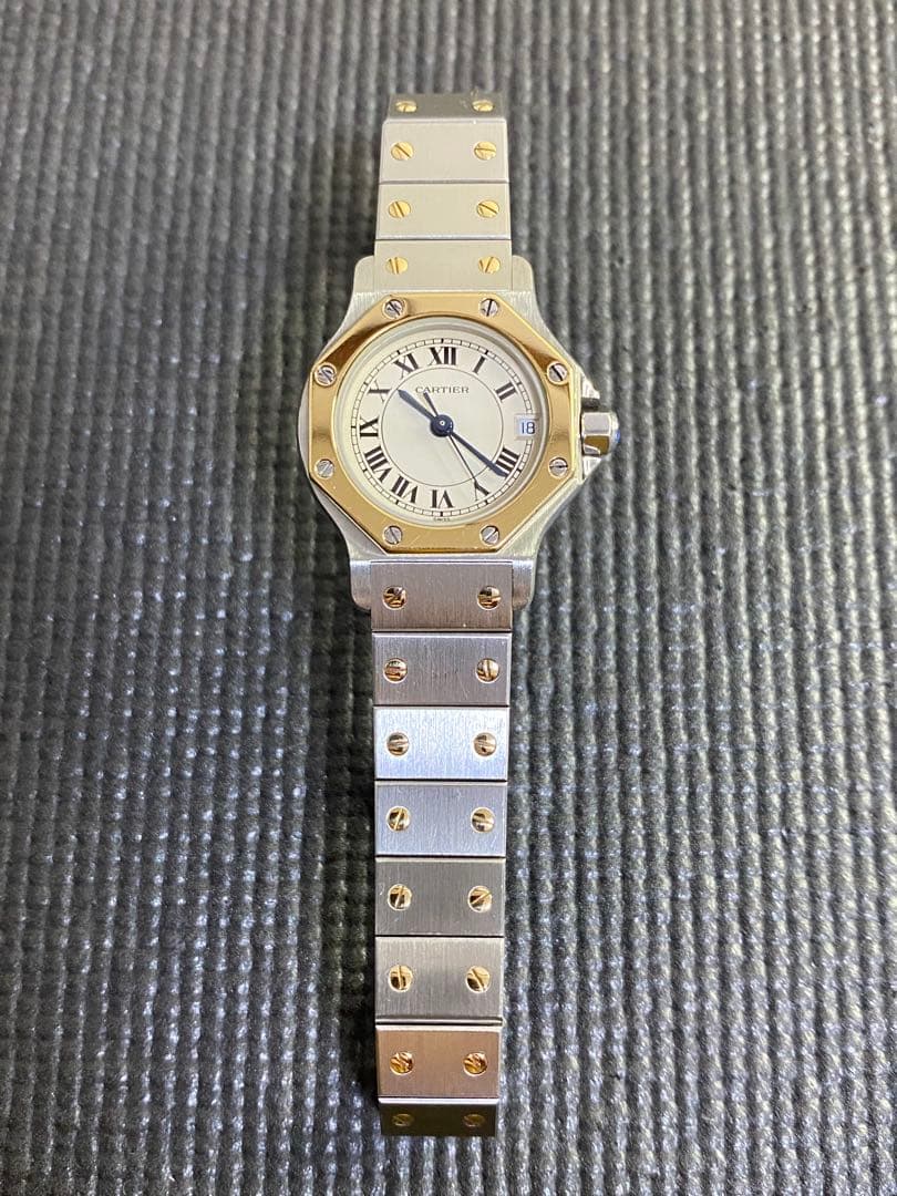 カルティエ Cartier Santos Octagon SMレディース腕時計