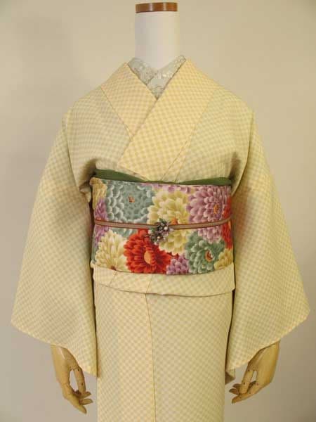 豆千代モダン 袷小紋 CUBE tamago Mサイズ