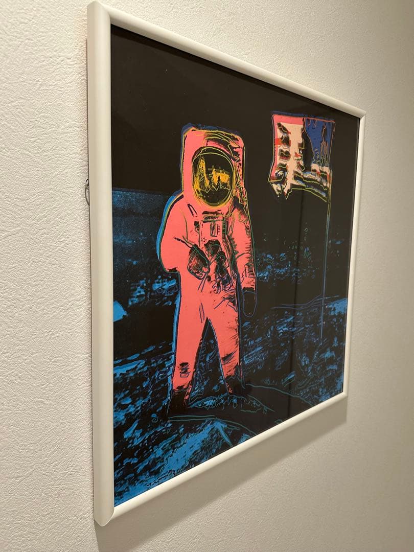 アンディウォーホル【希少】宇宙飛行士とアメリカ国旗　フレーム付き　現代アート