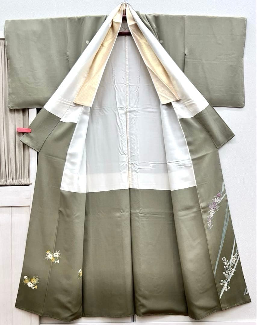 エリザベス★プロフ必読様　五つ紋　五三の桐　色留袖　比翼無し　作家物　共柄八掛