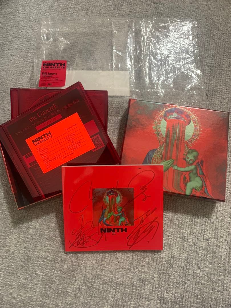 NINTH 初回限定版 the gazette ガゼット サイン入りCD DVD