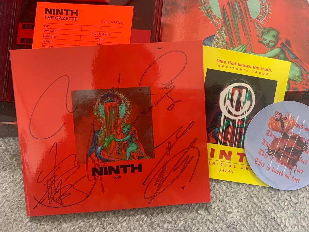 NINTH 初回限定版 the gazette ガゼット サイン入りCD DVD