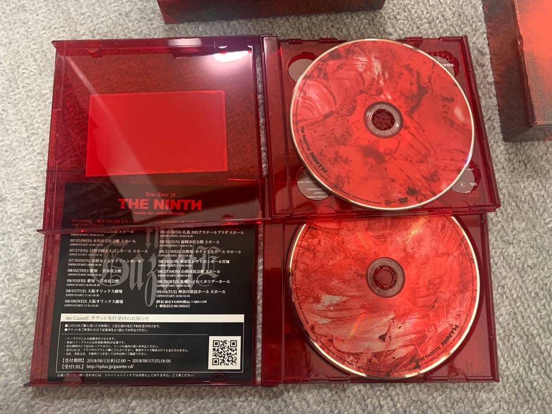 NINTH 初回限定版 the gazette ガゼット サイン入りCD DVD