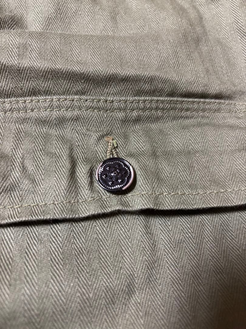 ヴィンテージ　希少 40s-50s HBT ベイカーパンツ 13スターボタン