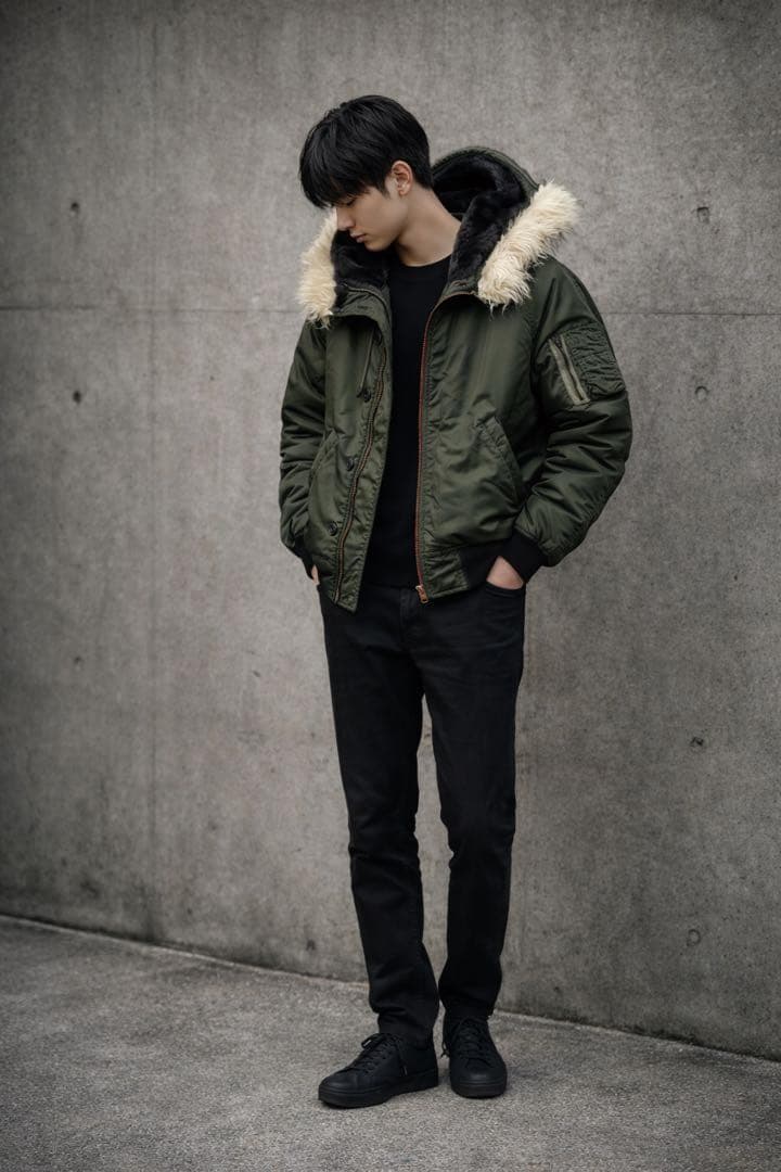 希少【米軍実物】80s n2b フライトジャケット アルファインダストリーズ