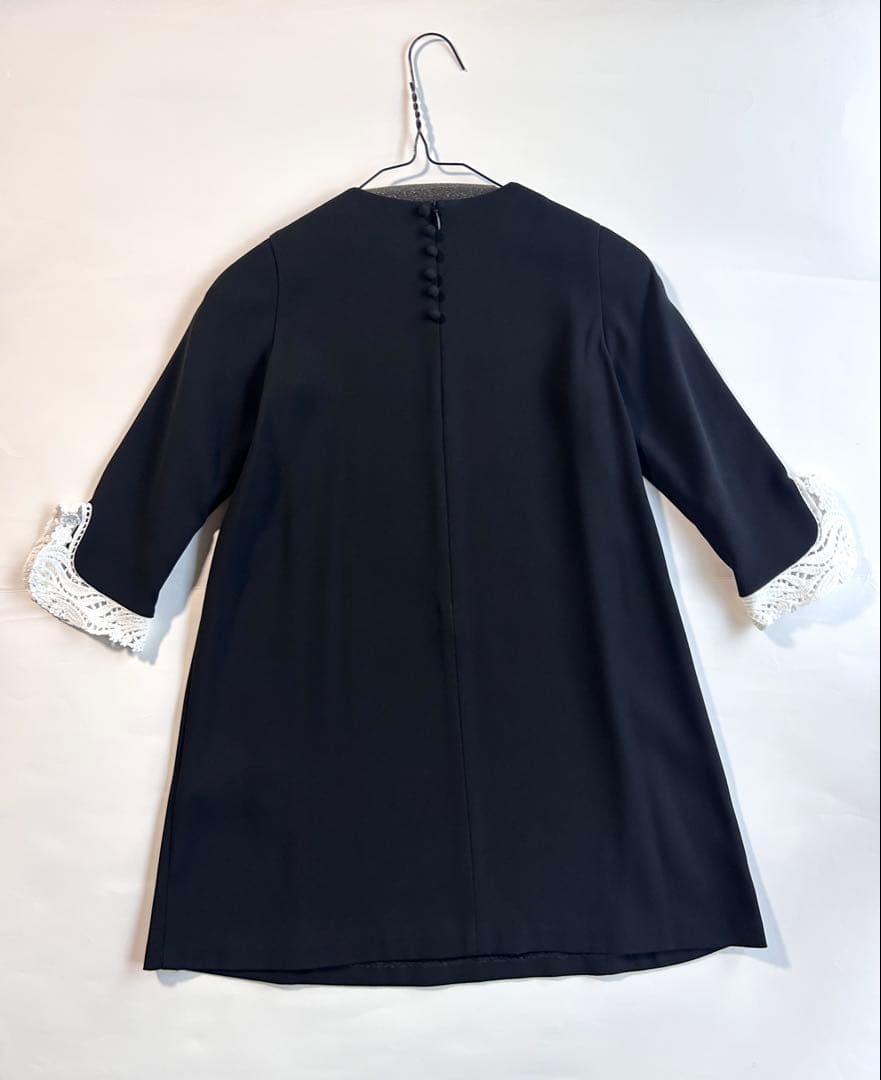 【美品】Mame Kurogouchi/マメクロゴウチ/ブラックワンピース120