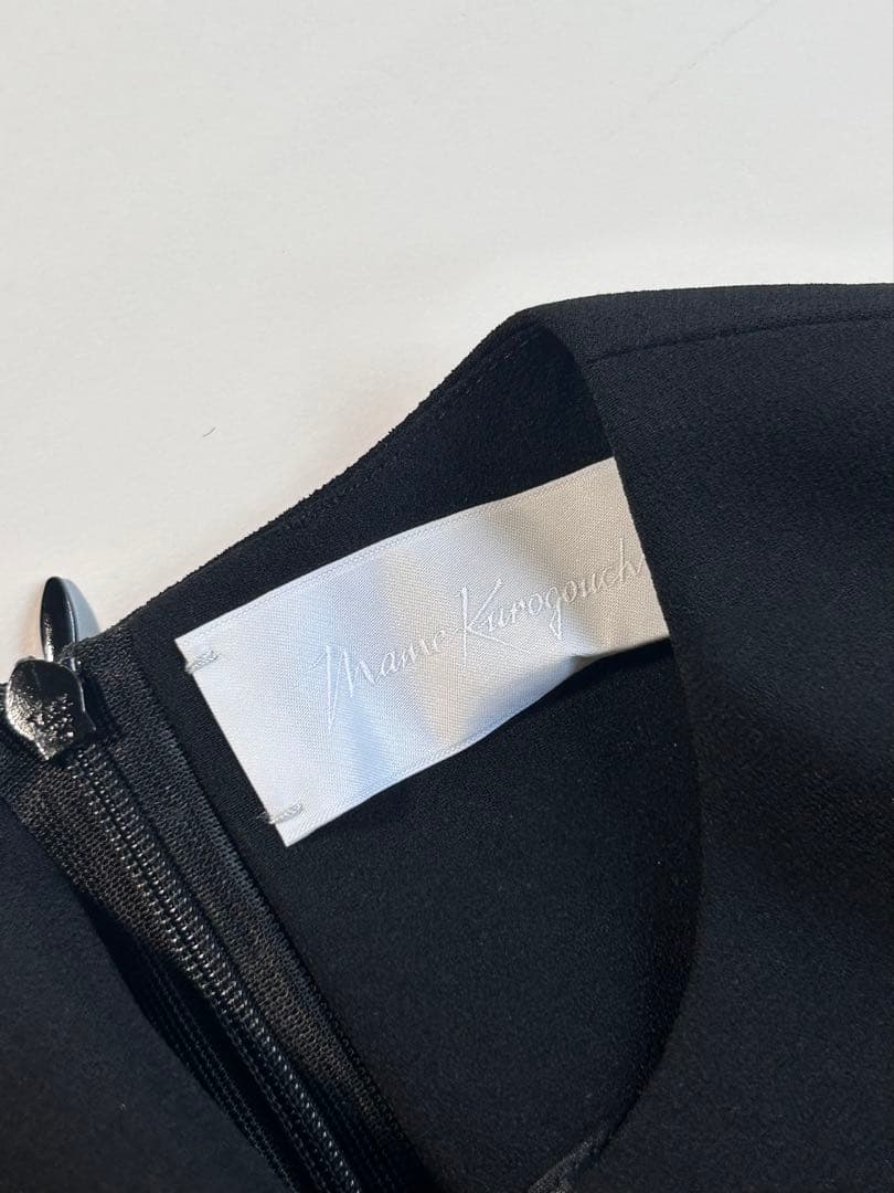 【美品】Mame Kurogouchi/マメクロゴウチ/ブラックワンピース120