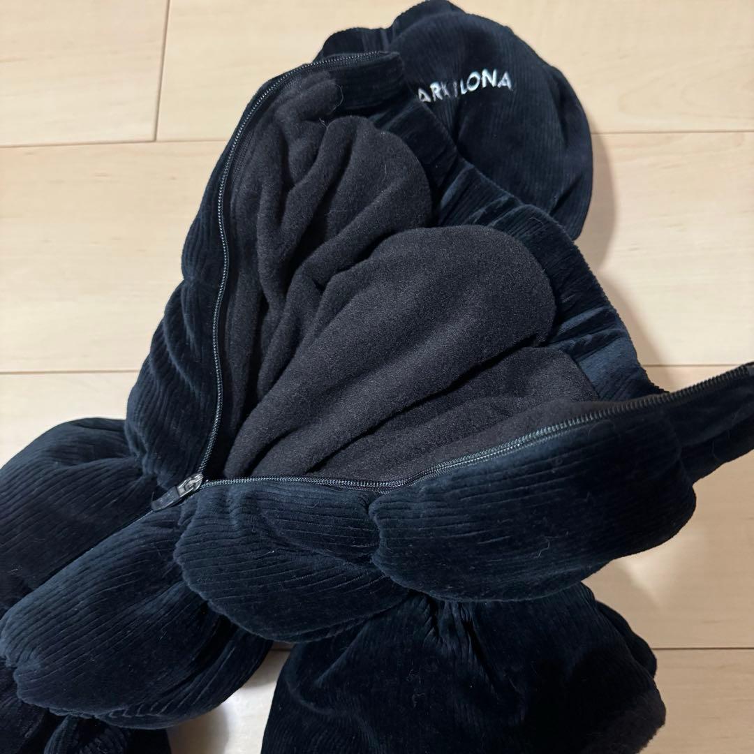 MARILONA コーデュロイ レディースウェア ブラック チャーム付き