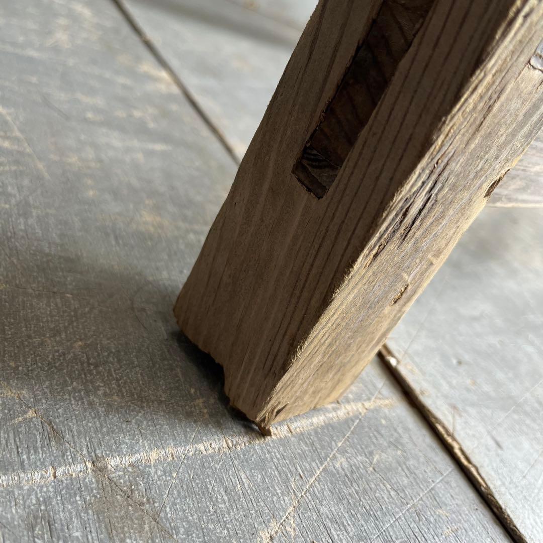 アンティーク テーブル 展示台 作業台 机 シャビー 無垢材 z541