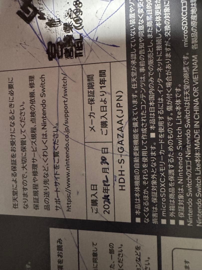 Nintendo Switch Lite グレー　充電コード付き