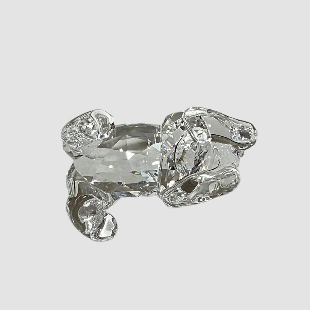 超美品　SWAROVSKI スワロフスキー クリスタル ラブラドール　子犬　置物