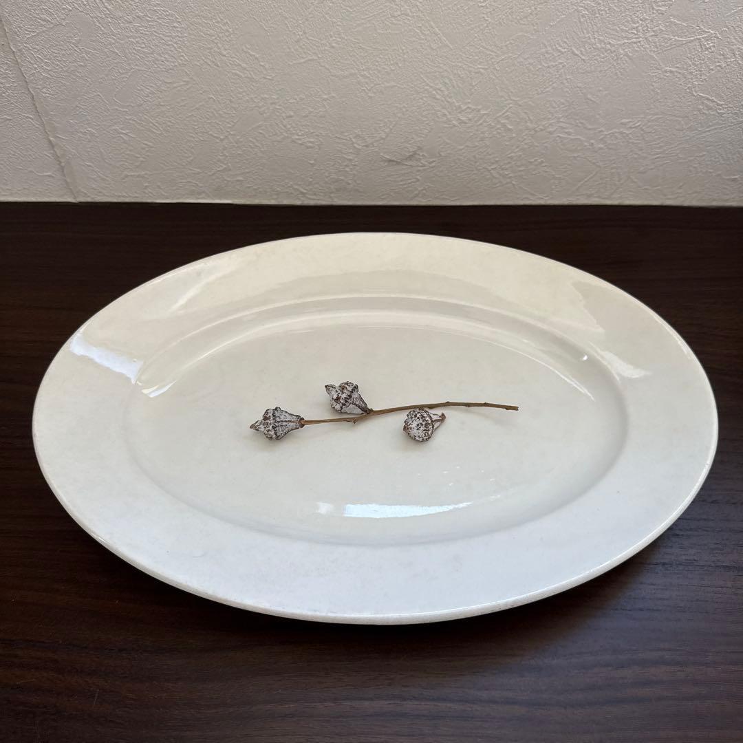 アンティーク　楕円形大皿　オーバル