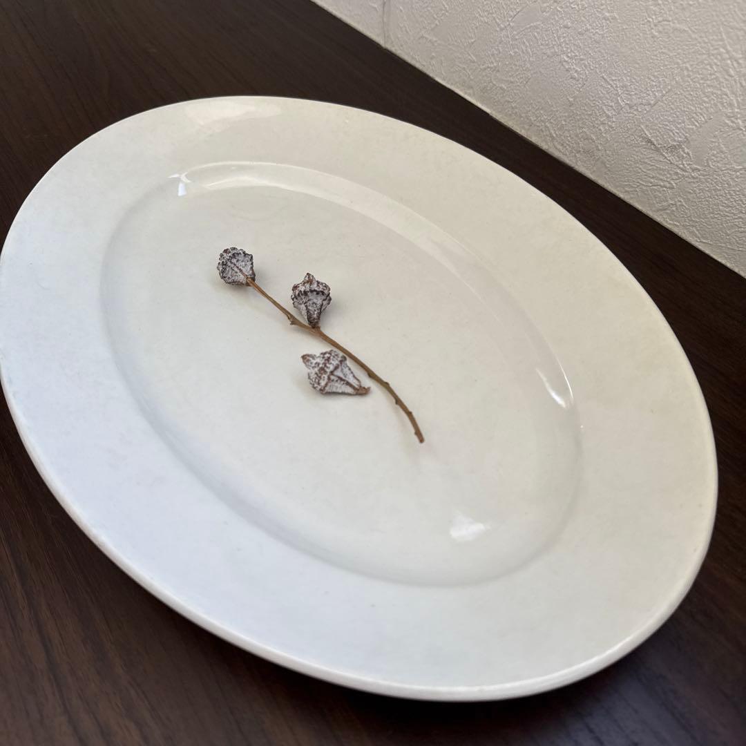 アンティーク　楕円形大皿　オーバル