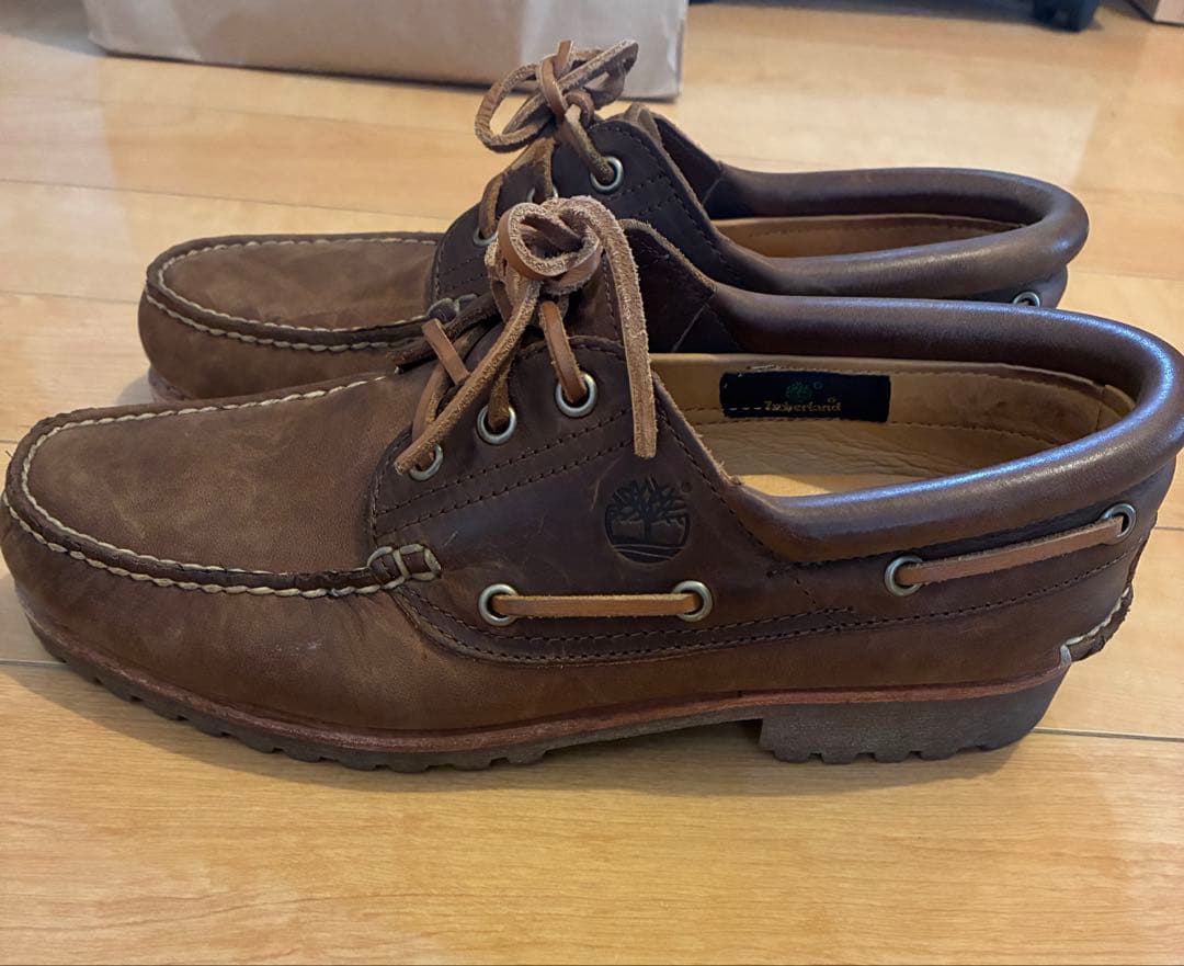 Timberland 3eye ブラウン デッキシューズ