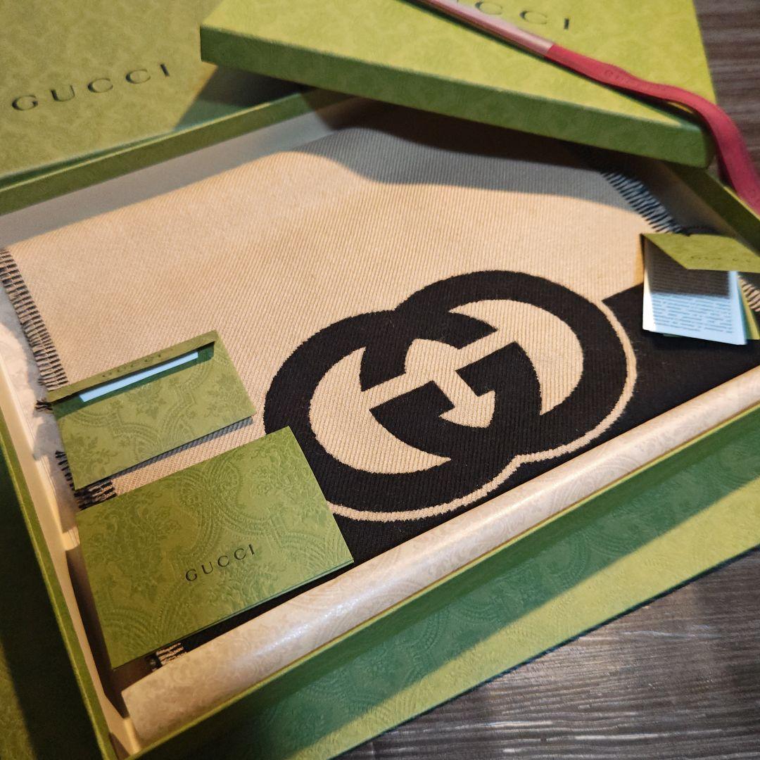 ❤新品箱袋付き❤GUCCI マフラー ストール スカーフ ショール❤定価7万円❤