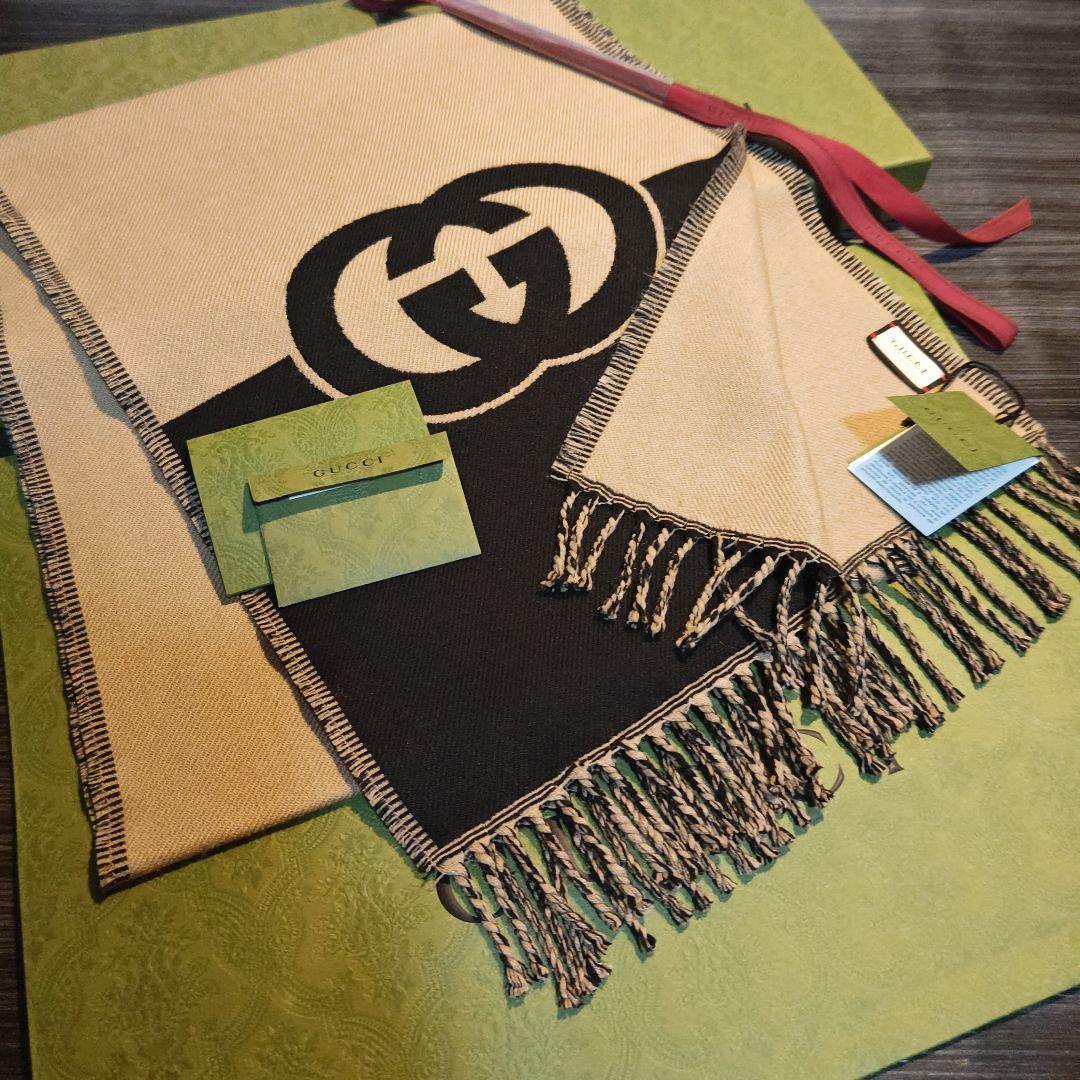 ❤新品箱袋付き❤GUCCI マフラー ストール スカーフ ショール❤定価7万円❤