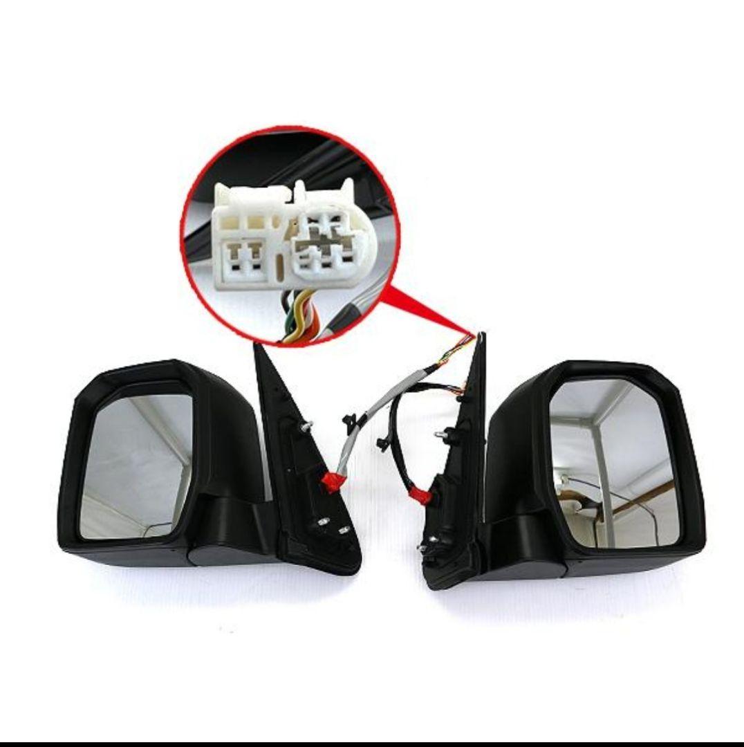 ハイエース200系 ドアミラー LEDウィンカー付 メッキミラー 自動格納付