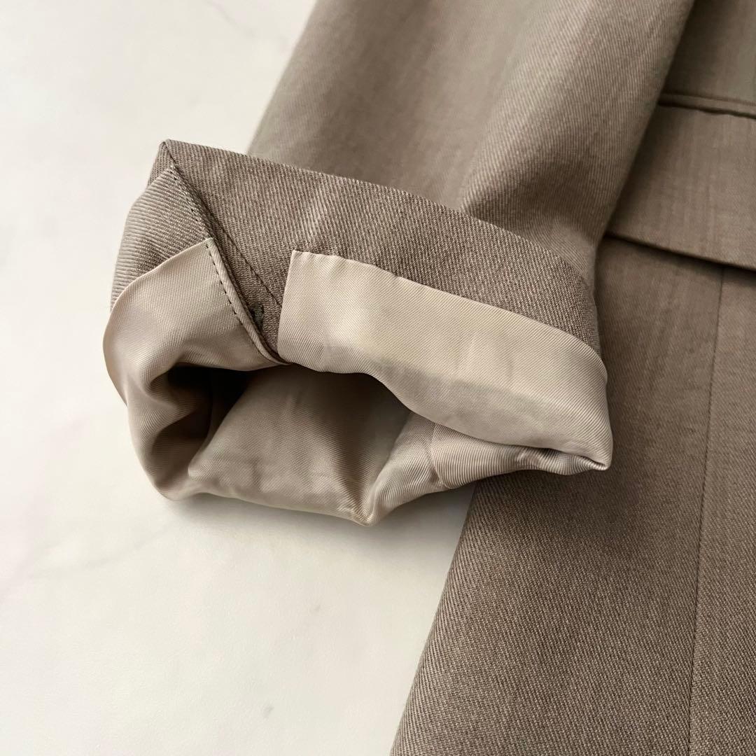 ユナイテッドアローズ 金ボタン ダブル テーラードジャケット ベージュ ウール