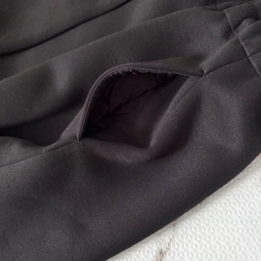 BEARDSLEY ダンボールギャザーコート　ブラック　ビアズリー　ノーカラー