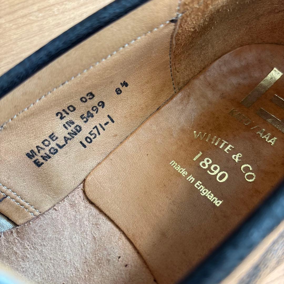 断捨離なう様 英国製 WHITE & CO KATO'別注タッセルローファー 黒