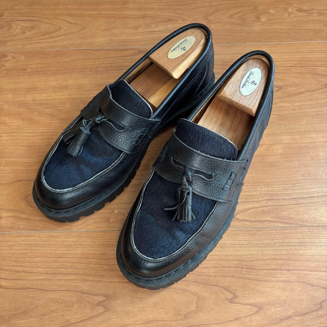 断捨離なう様 英国製 WHITE & CO KATO'別注タッセルローファー 黒