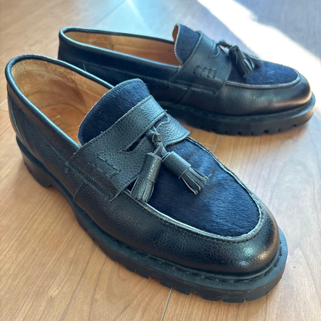 断捨離なう様 英国製 WHITE & CO KATO'別注タッセルローファー 黒