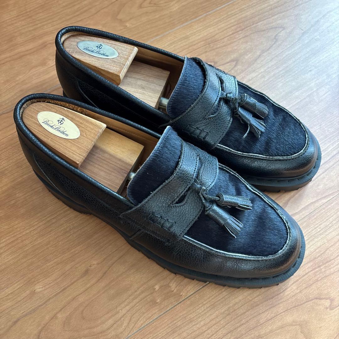 断捨離なう様 英国製 WHITE & CO KATO'別注タッセルローファー 黒