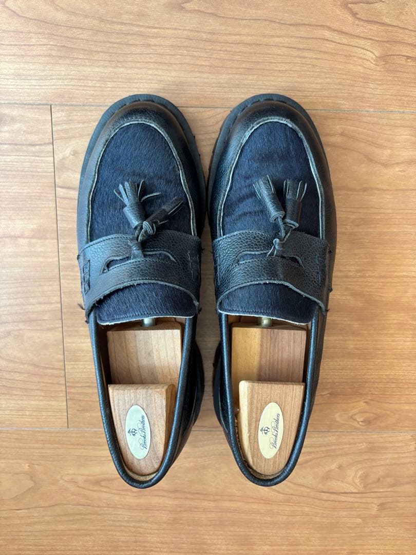 断捨離なう様 英国製 WHITE & CO KATO'別注タッセルローファー 黒