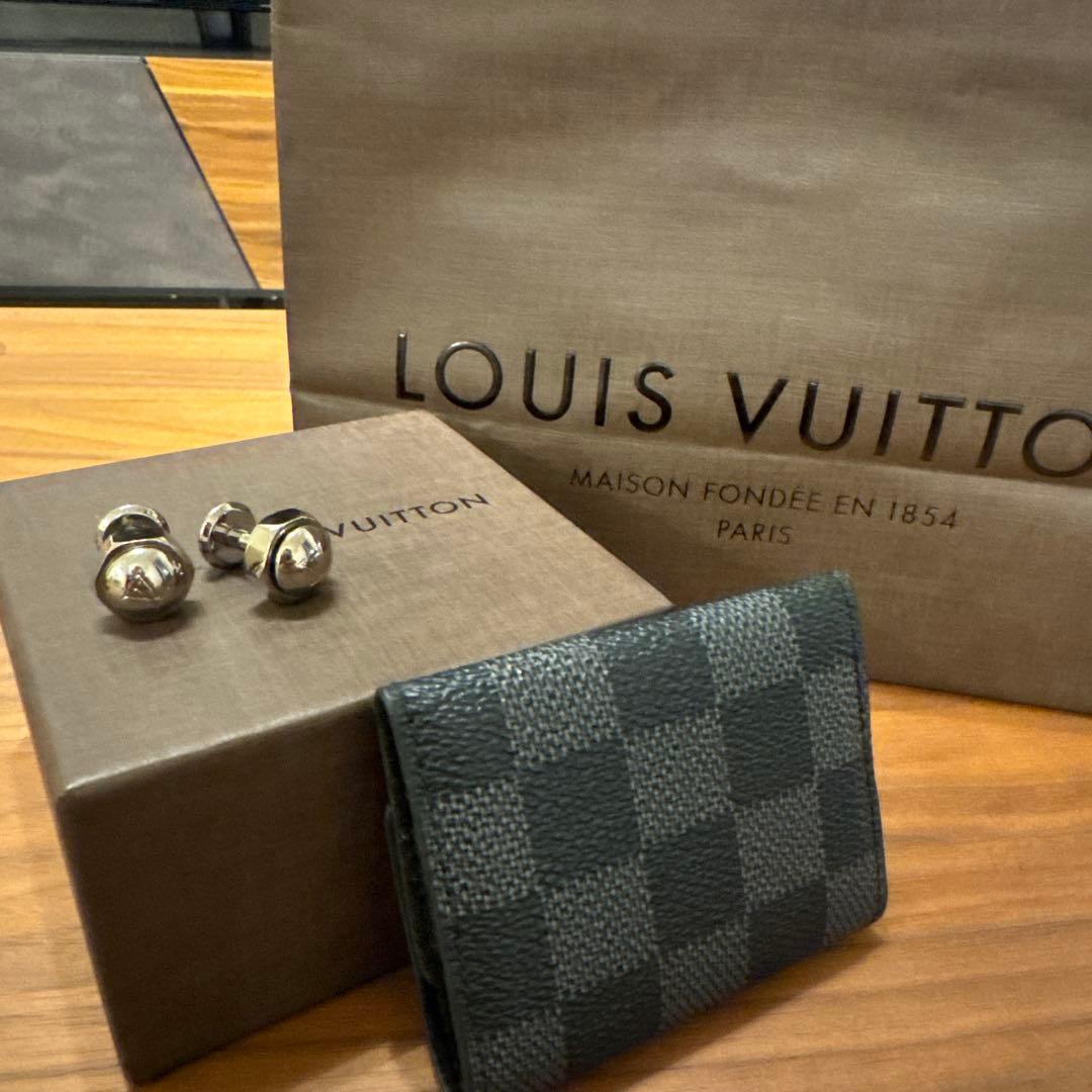 【美品】LOUIS VUITTON カフリンクス シルバー