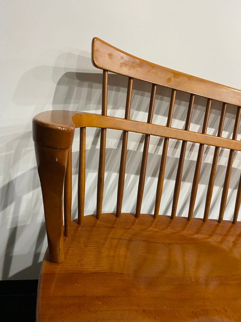 キツツキマーク　飛騨　ソファー　ベンチ　レトロ　ヴィンテージ 2人がけ