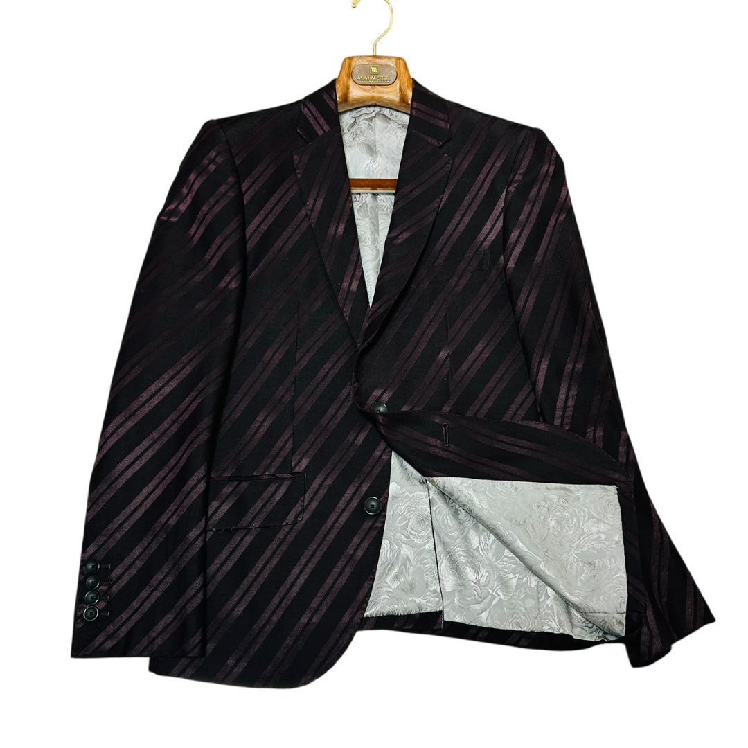 美品 d.k.f ドン小西 デザインジャケット 44 赤 シルバー 派手 モード