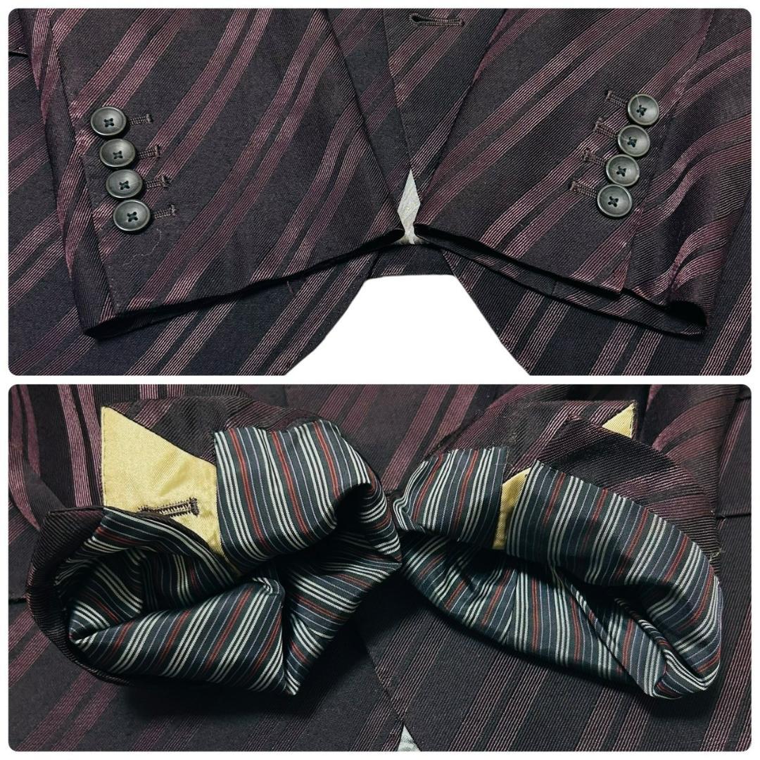 美品 d.k.f ドン小西 デザインジャケット 44 赤 シルバー 派手 モード