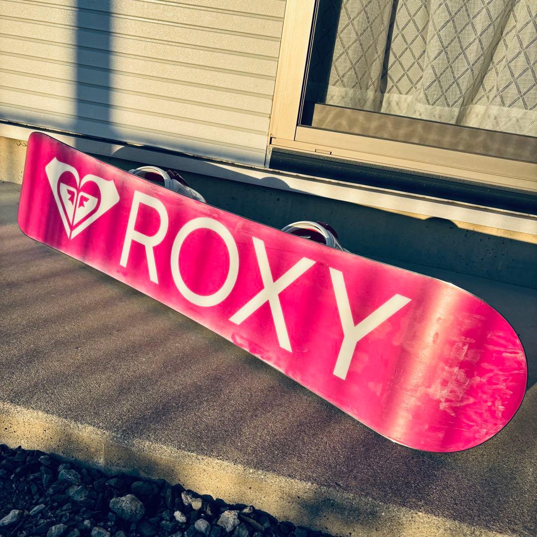 お得✨ROXY ビンディング×板カバーセット‼️ピンク スノーボード スノボ 板