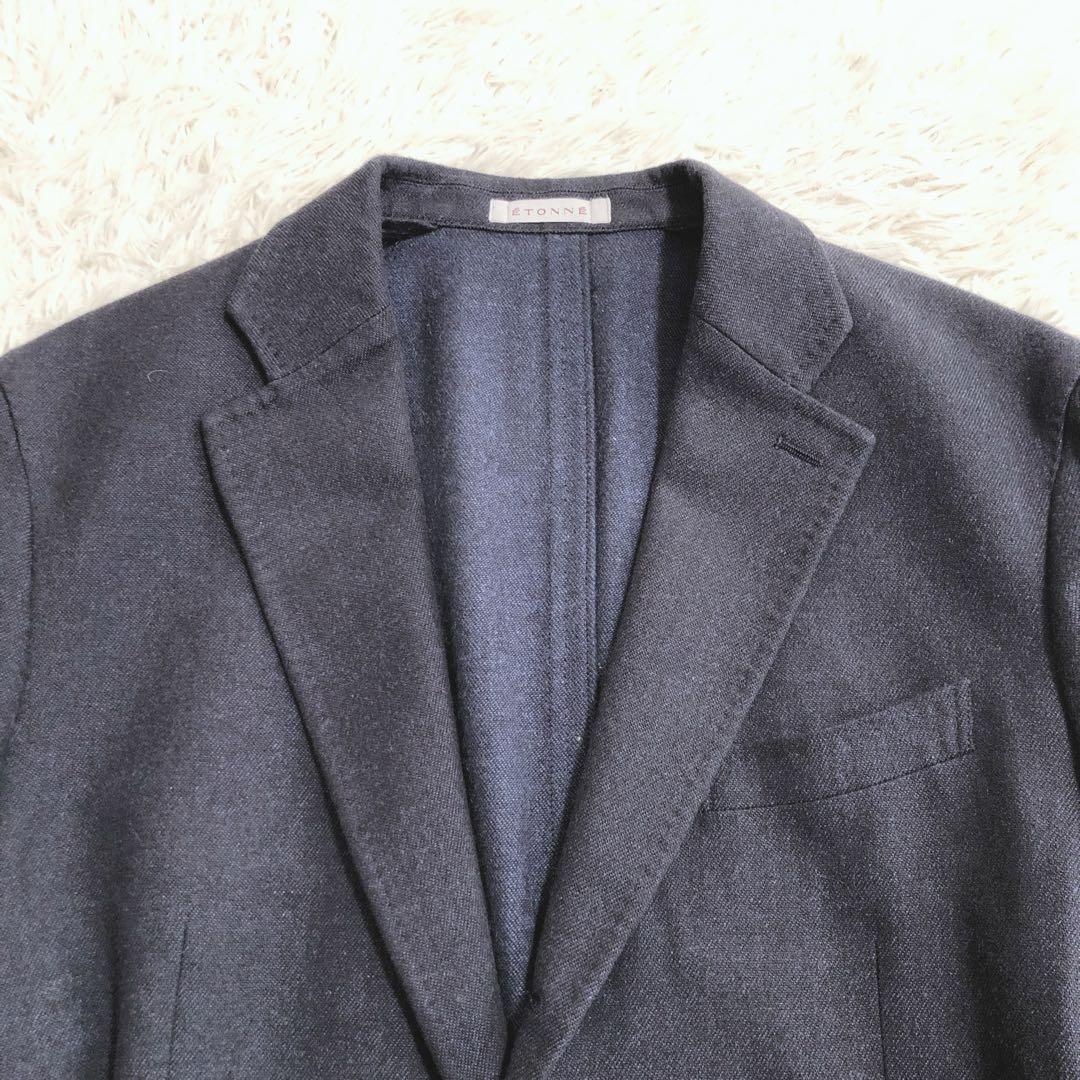 大きいサイズLL✨エトンネ スーツ セットアップ ビジネス セレモニー濃紺伊生地