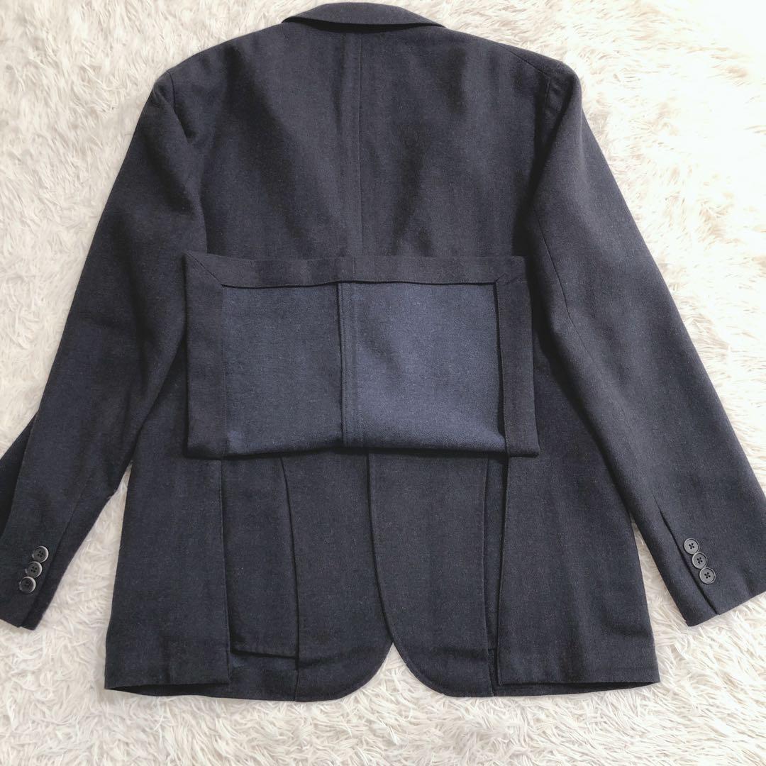 大きいサイズLL✨エトンネ スーツ セットアップ ビジネス セレモニー濃紺伊生地