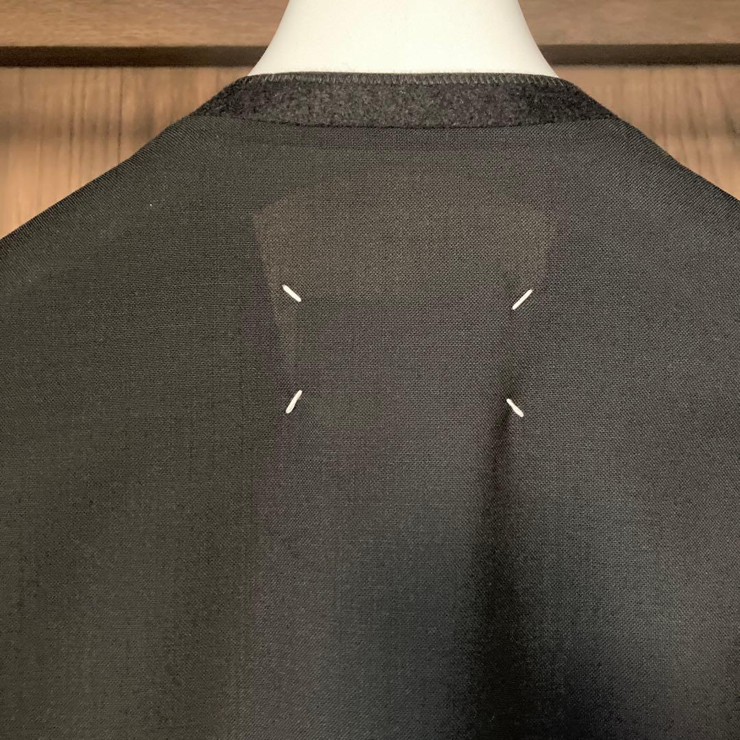 【超美品】Maison Margielaノーカラージャケット ブラック46 新品